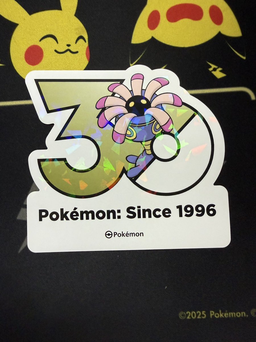 ステッカーお買いあげありがとうございました😊 #ポケモン30周年