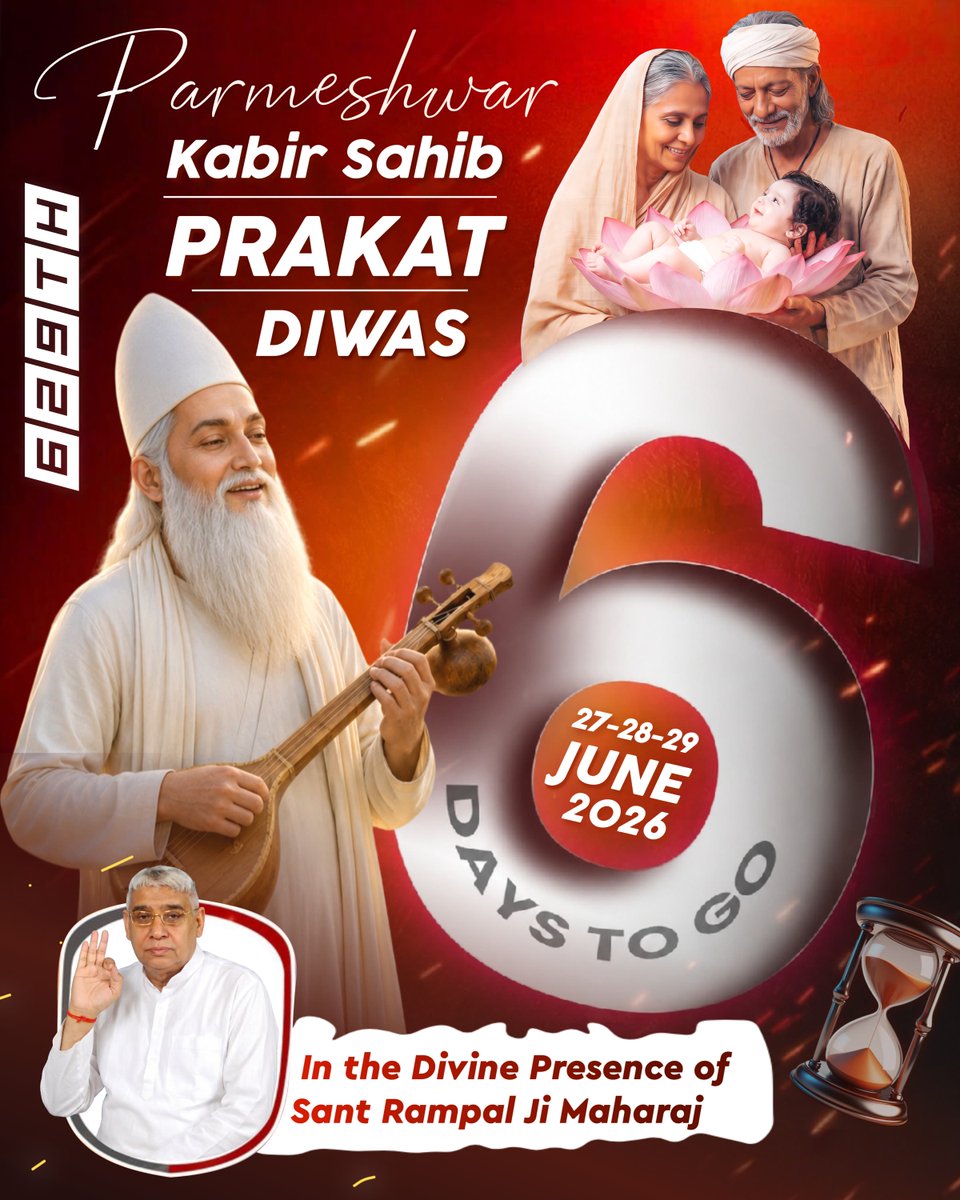 SaintRampalJiM's tweet photo. 06 DAYS LEFT ⏱️ https://t.co/xcyiUy050q