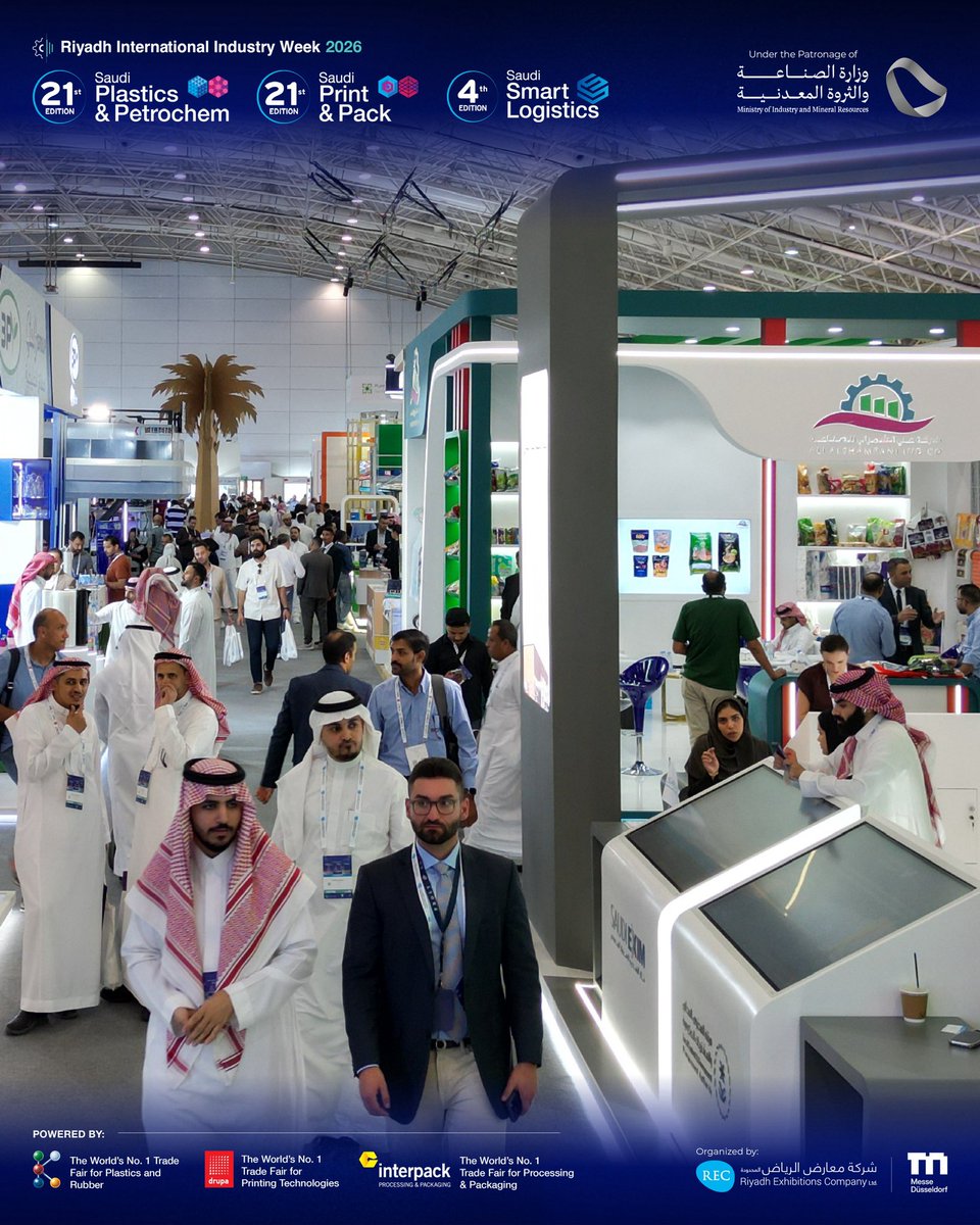 saudi_pppp's tweet photo. جانب من حضور اليوم الثاني في أسبوع الرياض الدولي للصناعة 2026 ، انضم للحدث وسجل للزيارة الآن 
https://t.co/yneFpRA5SI

A glimpse of attendance on the second day of Riyadh International Industry Week 2026
Join the event and register to visit now https://t.co/4hJOH256AQ