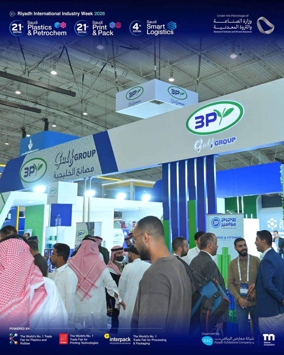 saudi_pppp's tweet photo. جانب من حضور اليوم الثاني في أسبوع الرياض الدولي للصناعة 2026 ، انضم للحدث وسجل للزيارة الآن 
https://t.co/yneFpRA5SI

A glimpse of attendance on the second day of Riyadh International Industry Week 2026
Join the event and register to visit now https://t.co/4hJOH256AQ