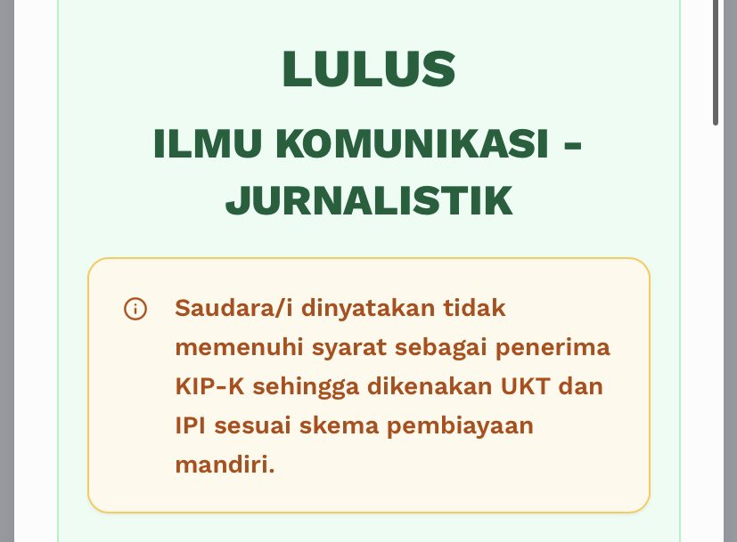 gooojies's tweet photo. halo semuanya, alhamdulillah aku lulus smup di jurnalistik, tapi sayangnya kip aku ga memenuhi syarat, dan aku bingung bayarnya gimana… karena ini tahun terakhir aku gap dan cuma unpad yg baru nerima aku… minta sarannya temen temen… ‘) https://t.co/7PEdkdA51e