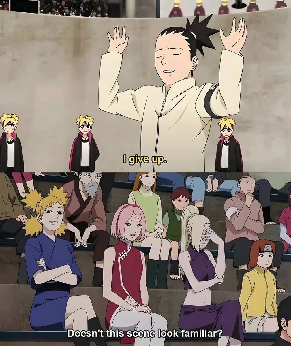 NarutoVibe's tweet photo. Just like his father 🤣 https://t.co/hYPp4OTzho