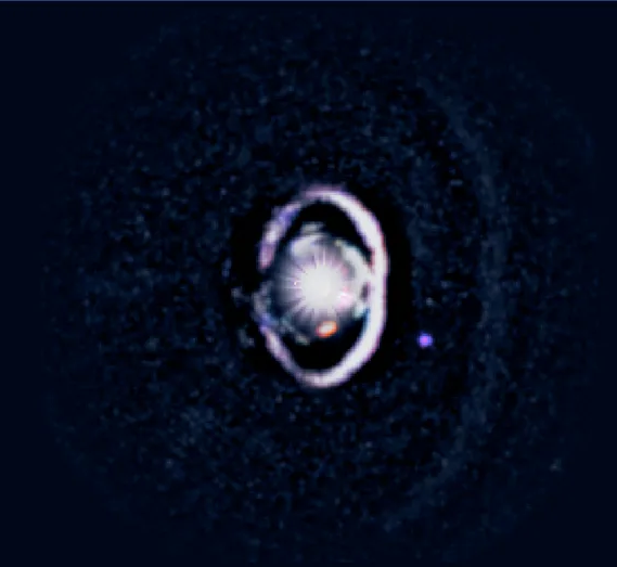 Rainmaker1973's tweet photo. Can you  believe it?

This is a real image of an alien world forming around a star.

Astronomers have captured an image of a small planet forming within the dusty disc surrounding a distant star with the Magellan Telescope in Chile. The body, known as WISPIT 2b, is technically a young 'protoplanet', because it hasn't yet become a fully-fledged planet and is still in the process of forming.

Despite this, it's enormous. It's a gas giant about 5 times as massive as Jupiter. It's very young in planetary terms, at just 5 million years old. To put it into perspective, Earth is 4.5 billion years old.

WISPIT 2b is also close-by, just 437 lightyears from Earth.