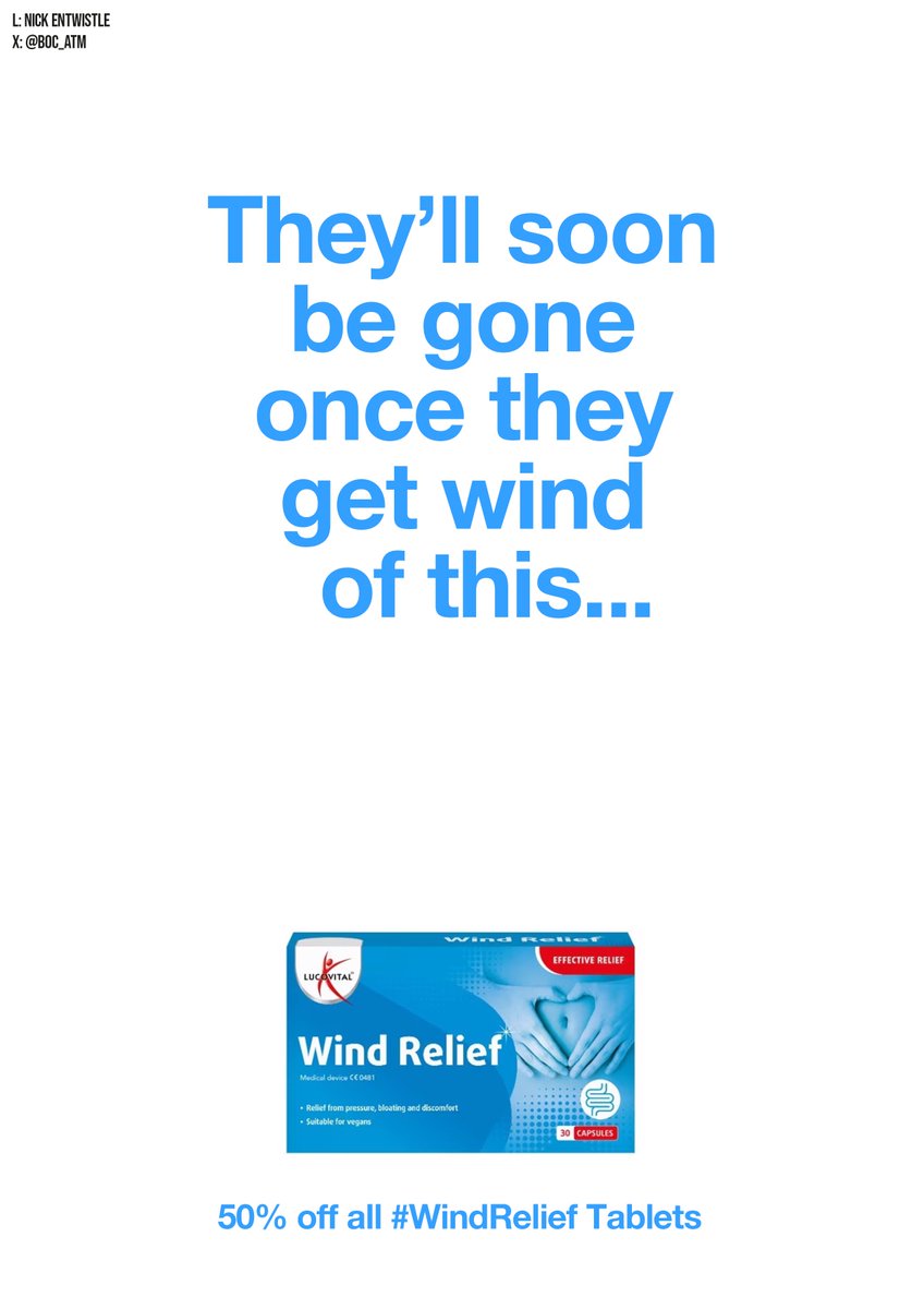 BOC_ATM's tweet photo. My 2nd poster for yesterday's #WindReliefTablets @OneMinuteBriefs creative ad challenge... https://t.co/ASXXXWDYg1