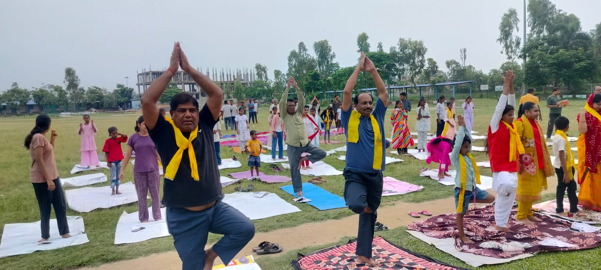 NSSRDPATNA's tweet photo. On the occasion of International Yoga Day, the NSS Unit of A.L.Y College, Triveniganj, Supaul, Bihar, organized a Yoga Session to promote the message that yoga is for everyone.
@yasministryindia
@mansukhmandviya 
@khadseraksha 
@mybharatgov 
@_NSSIndia 
@YESDBihar https://t.co/SshxGhKrBZ