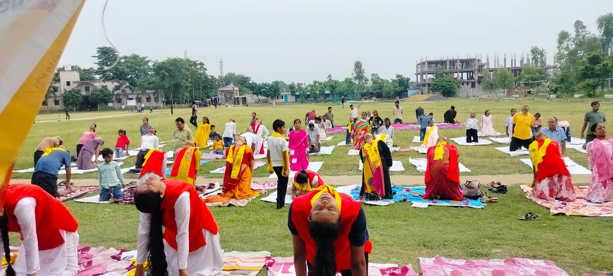 NSSRDPATNA's tweet photo. On the occasion of International Yoga Day, the NSS Unit of A.L.Y College, Triveniganj, Supaul, Bihar, organized a Yoga Session to promote the message that yoga is for everyone.
@yasministryindia
@mansukhmandviya 
@khadseraksha 
@mybharatgov 
@_NSSIndia 
@YESDBihar https://t.co/SshxGhKrBZ