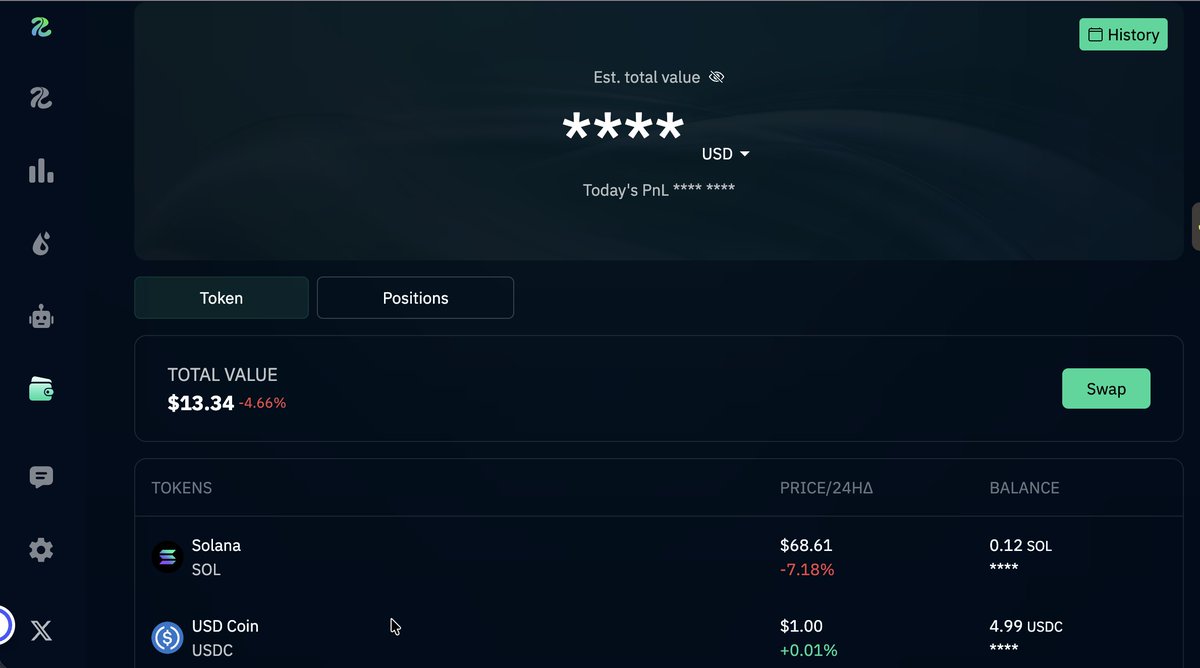 Rhivafun's tweet photo. Step 5: Monitor & Manage Easily 

Once deployed, head over to the Portfolio page to view your position details. 

Here, you can visually track your liquidity distribution, monitor your unrealized P&L, claim your earned fees, 

or completely close your position with just one click to return your capital to your wallet.

Start today: https://t.co/WuvceGxKCs