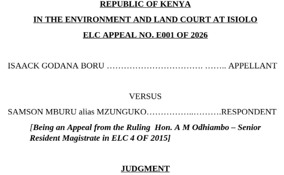 AssociatesRoba's tweet photo. 🚨 THE COURT SPEAKS: No Case Should Be Buried Because of Uncontrollable Setbacks Like Power Outages or Technological Glitches.

In a decision that will resonate with countless litigants frustrated by the realities of virtual hearings, the Environment and Land Court at Isiolo has reaffirmed that justice should not be sacrificed because of circumstances beyond a party's control. In Isaack Godana Boru v Samson Mburu alias Mzunguko [2026], a land dispute that had been in court since 2015 was abruptly dismissed when neither side answered during a virtual hearing. The Plaintiff's advocate maintained that she had already joined the session and was addressing the court when a brief power outage caused the connection to drop. By the time she reconnected using her phone, the suit had already been dismissed. Her attempt to immediately revive the case was rejected, with the trial court blaming the Plaintiff for delays in the matter.

Justice Oguttu Mboya disagreed. The Court held that the magistrate had exercised discretion improperly and had relied on the wrong provisions of the law to dismiss a suit that had already been partly heard. The Judge found that the lower court had failed to appreciate the explanation surrounding the technological interruption and had wrongly attributed delays to the Plaintiff despite the record showing that related proceedings had contributed to the slow pace of the case. Significantly, the Court noted that disputes involving land should, as far as possible, be determined on their merits rather than terminated through procedural shortcuts. The dismissal orders were set aside, the suit reinstated, and directions issued that the matter be heard before a different magistrate.

The implications go far beyond this case. In an era where hearings increasingly depend on electricity, internet connections and virtual platforms, litigants should not lose their constitutional right to be heard because of events outside their control. The decision sends a powerful message that substantive justice must prevail over technical mishaps and that a dismissed case is not always a dead case. For wananchi whose matters have been struck out under questionable circumstances, this judgment offers something often lost in litigation: hope.

Kindly REPOST to spread awareness. ⚖️🙏