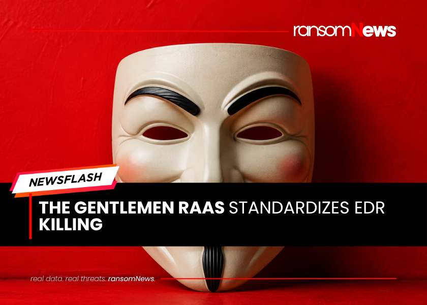 ransomnews's tweet photo. ⚠️ Gentlemen RaaS standardizes EDR killing

#GentleKiller targets over 400 processes across 48 security products while affiliates use BYOVD tools like HexKiller and #HavocKiller.

🔗 read more: https://t.co/GeXnmRQS4P

#ransomNews #cybersecurity https://t.co/ngY1UBxMWL
