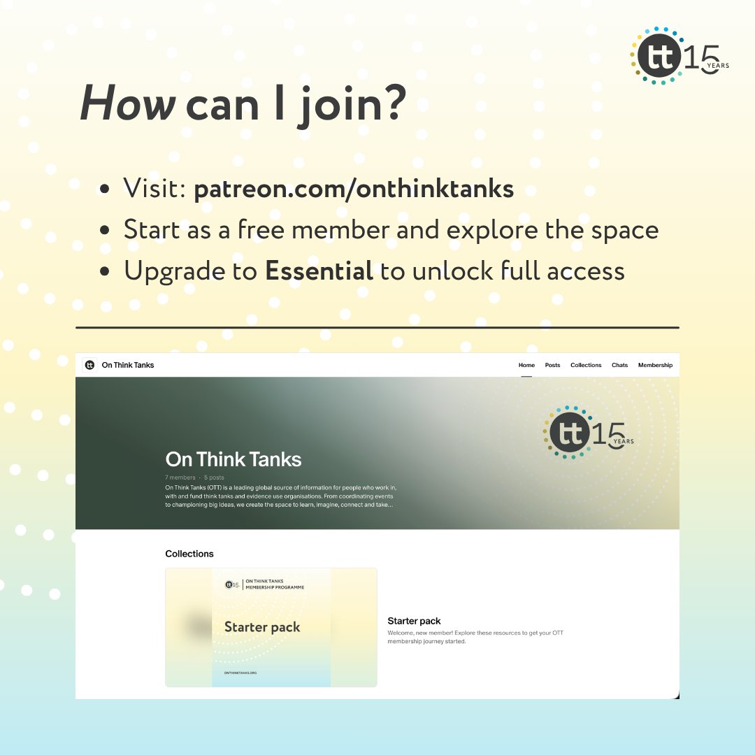 onthinktanks's tweet photo. If you've been curious about what's inside the #OTTMembership Programme, here's what Essential members have access to right now:
🎬 Masterclass recordings
🌍 Insights from the #OTTConference2026
📚 Articles and briefs
💬 A global community space

Join now: https://t.co/7h01Oq9zo2 https://t.co/sBrB2a4jTy