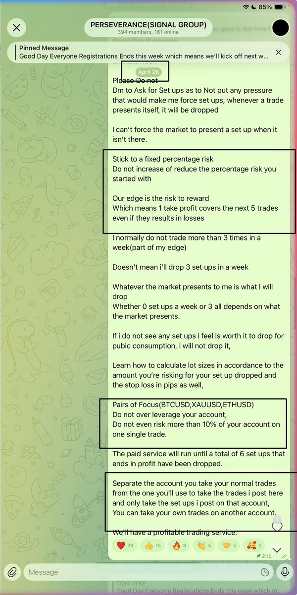 toni__iyke's tweet photo. ETHUSD
7r trade
Anyone that listened to the instructions i gave before the signal group even started
Would have recovered all 5 losses from this single trade
Funny enough those losses came from me being under pressure knowing some people would do the opposite of what i tell them to do, making me not drop the rest of my trades i had that ended in profit, because i tried dropping fewer trades to minimize the losses of the people that were over leveraging their accounts (silly me)
Till i realized if they do not listen then it’s on them.
So we’re back.