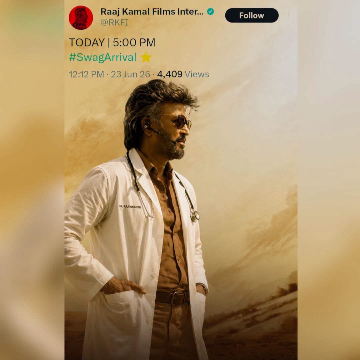 OnlyCinema007's tweet photo. It’s Time
Today | 5:00 PM
#SwagArrival https://t.co/ZOiNst5EIU