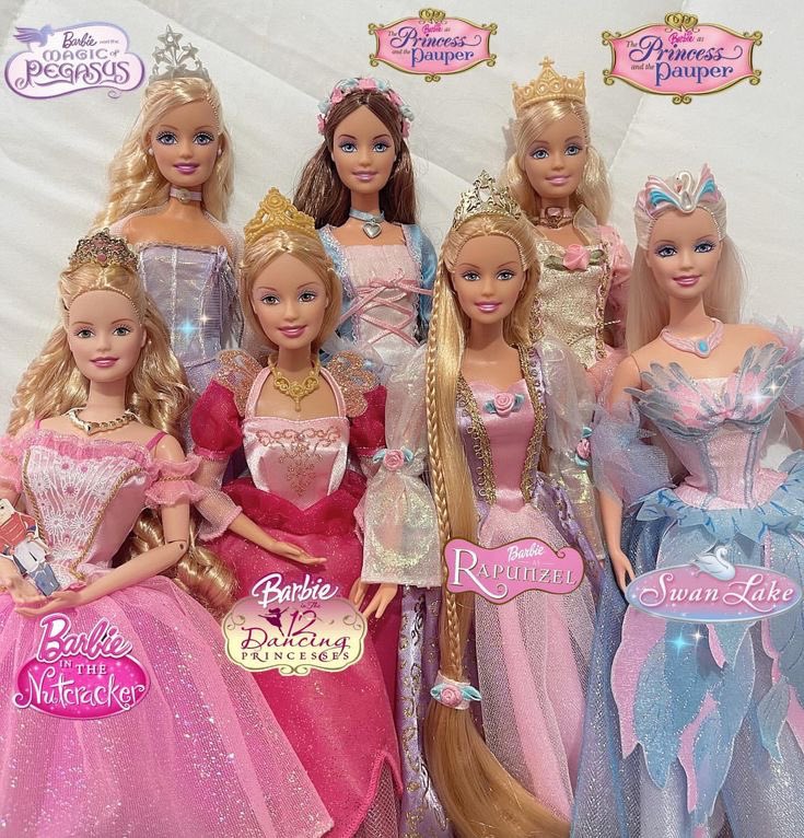 cupcakebambii's tweet photo. Barbie loves a princess dress! Hers are always so colourful &amp; fun https://t.co/a1LDtF4Lp0