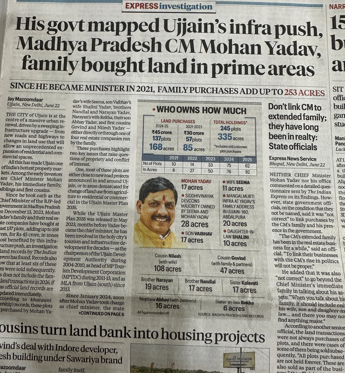 FrontlineMode's tweet photo. यह है असली सबका साथ सबका विकास , कोई रिश्तेदार बच्चा हो तो बताओ जिसके नाम जमीन न खरीदी हो 🐣 https://t.co/mJJLH6lDRn