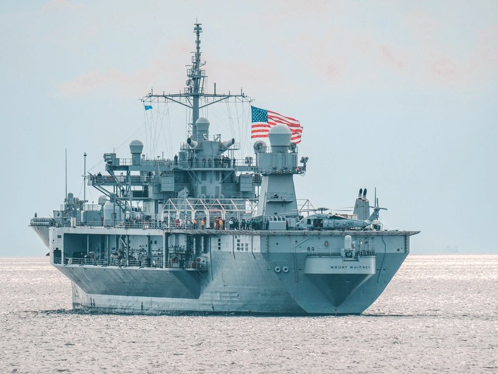USEmbVilnius's tweet photo. The Blue Ridge-class command and control ship USS Mount Whitney (LCC 20) arrived in Klaipėda, Lithuania, for a scheduled port visit on June 23, 2026. The arrival highlights the maritime partnership between the United States and Lithuania and advances regional security on NATO's eastern flank.
https://t.co/cO6t32M232

In the photo: The Blue Ridge-class command and control ship USS Mount Whitney (LCC 20) transits the Baltic Sea during exercise Baltic Operations (BALTOPS), June 5, 2025. (U.S. Navy photo / Released).