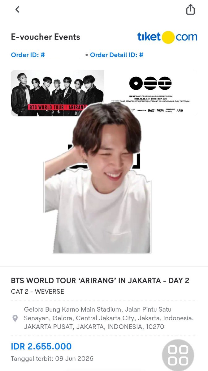 pjmncy_'s tweet photo. Halooo akuu ada 2tix CAT 2 DAY 2 WV, yang serius ajaa yaaa kakak kakakk dm for priceee 🫶🏻🫶🏻 https://t.co/mmK3f55Qzi