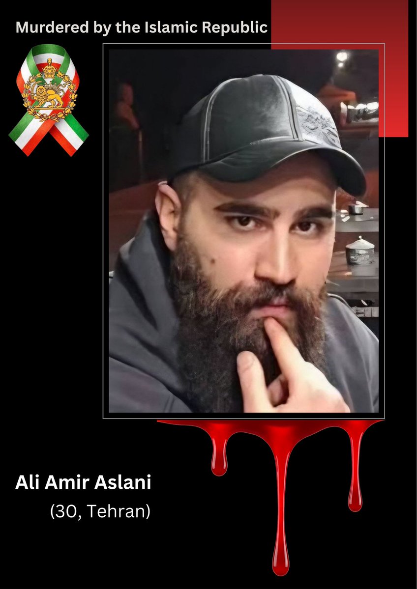 Katierebel2nd's tweet photo. عزیز شماره ۹۱ ایران 🕊️

فرزند ایران و جان فدای میهن
جاوید نام #علی_امیراصلانی ، ۳۰ ساله ، ۱۸ دی، سلسبیل تهران عزیز
این قهرمان ملی به دلیل عدم رسیدگی پزشکی و خونریزی کشته شد. 

درود ملت ایران به شما، ای فرزندان ایران، ای جان فدایان میهن، ای سرفرازان تاریخ
#سوگند_امانی 
#جاويدشاه https://t.co/5SBK7Bhnu7