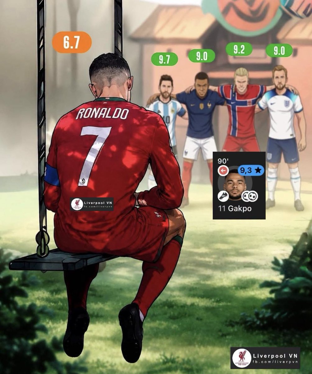 Khangle94867144's tweet photo. Look at him. Ronaldo, stand up and go away hihi https://t.co/oGVr2oMzOk