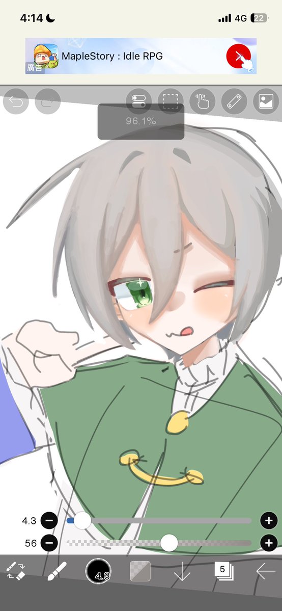 water_milk000's tweet photo. 厚塗好難…… https://t.co/jPhLYEMRL0