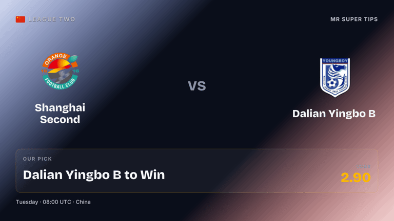 mrsupertips's tweet photo. 💥 China League Two super tip! 💥

✅ Single
⏰ 8:00am UTC
🌍 China League Two
⚽️ Shanghai Second vs Dalian Yingbo B ⚽️
🔮 Dalian Yingbo B to win
💰 Bet £10, win £29

Money time! 💰

Follow for daily super tips! 📲

#SuperTip #Football #Odds #BettingTips https://t.co/w3oHxFM513