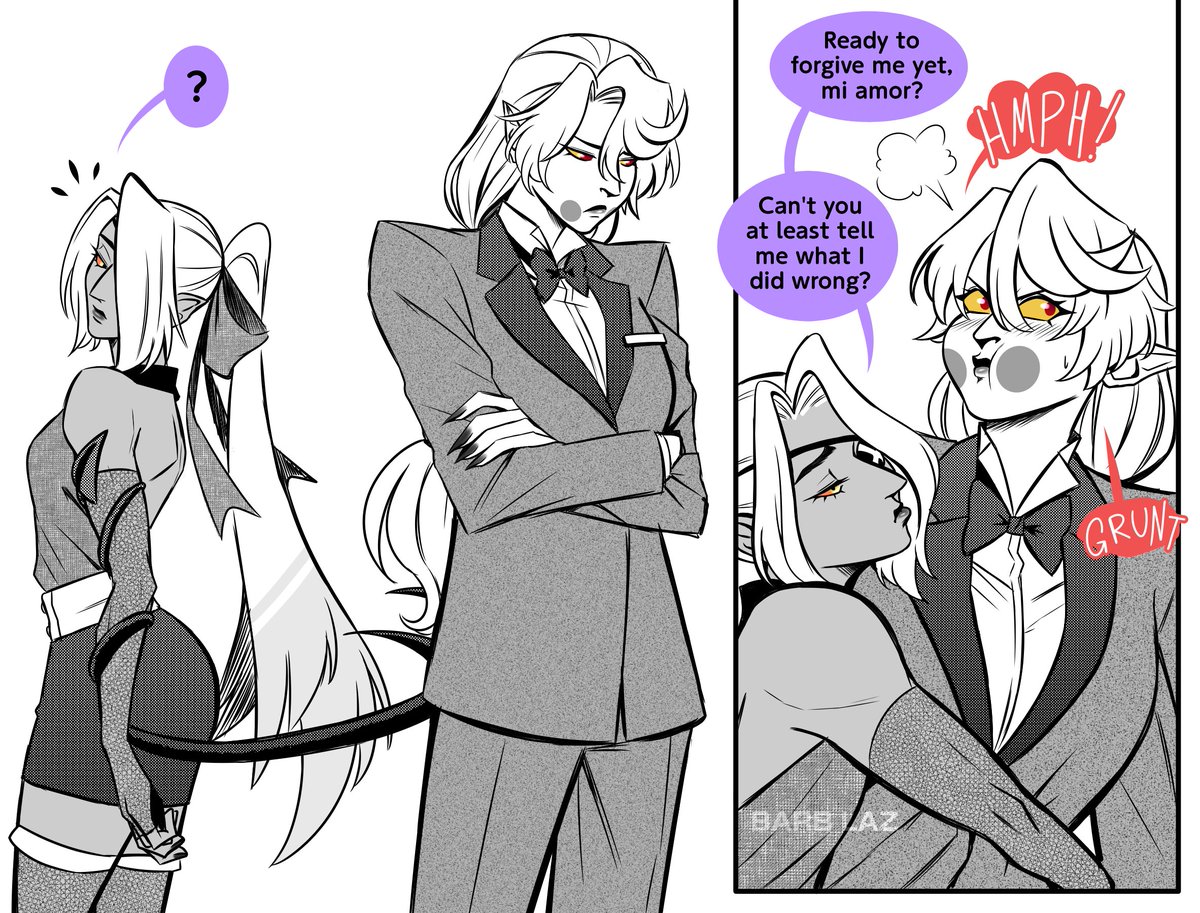LazuliBarbara's tweet photo. They're an old married couple at this point 1/2)
#chaggie #hazbinhotel https://t.co/X4BuC3dMl5