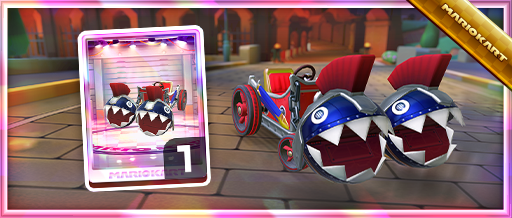 mariokarttourEN's tweet photo. The Spotlight Shop for the first half of the tour includes Donkey Kong (Gladiator), the Chain Chomp Chariot kart, and the Rainbow Flappy Wings glider! #MarioKartTour https://t.co/qdOZkh5Xmx
