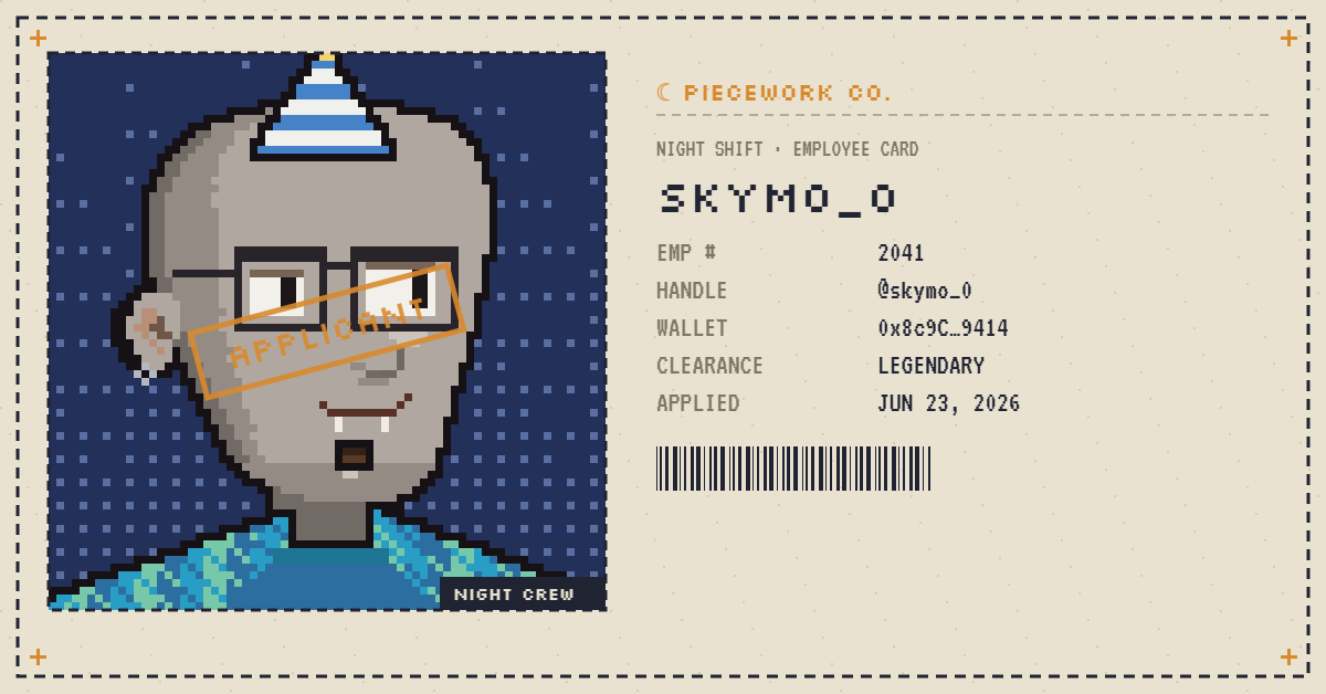 Skymo_0's tweet photo. @PIECEWORKNFT https://t.co/bpGXuiiaGq