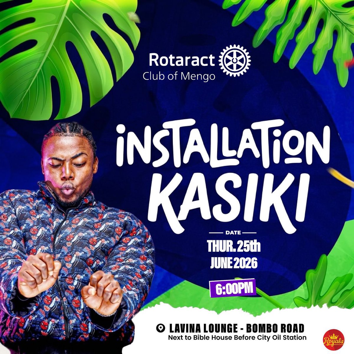 Rct_Mengo's tweet photo. Your Thursday plans just got upgraded.

Installation Kasiki is where we’re all pretending we’re calm but deep down we know it’s about to be legendary. 😂
📍 Lavina Lounge 
🗓️ 25th June 2026
⏰ 6:00 PM

Come for the installation, stay for the chaos, and elite vibes.🔥

#RCTMengo https://t.co/fHE0rVyBsq