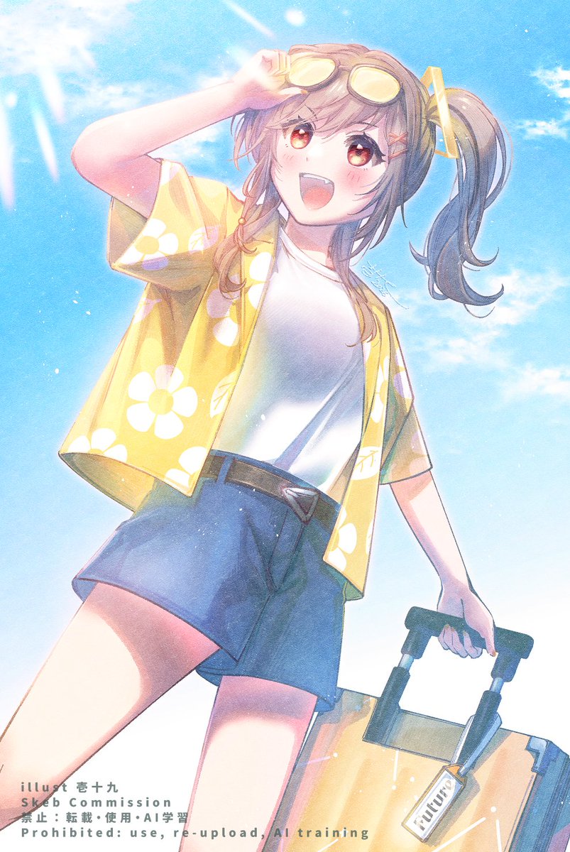 「Skeb Commission Model:Vtuber 鈴莉れん様 Skebリ」|壱十九 / illustratorのイラスト
