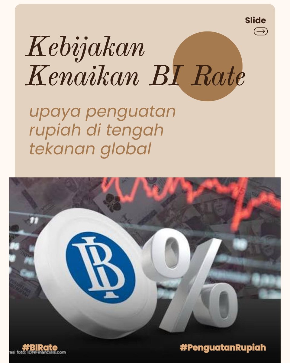 Sheilaputriput's tweet photo. Kenaikan BI Rate menjadi langkah strategis untuk menjaga stabilitas nilai tukar rupiah dan memperkuat ketahanan ekonomi nasional di tengah tekanan global.
#PenguatanRupiah #BIRate #StabilitasEkonomi #KetahananEkonomi #IndonesiaTangguh https://t.co/ToB3xqRwjp