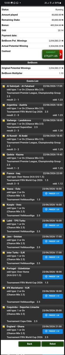 woozzaabets's tweet photo. CashOut is now available on this 2️⃣0️⃣+ Odds Favourites Chance Mix Combo.....

Tonight, we take delivery  and load the Vault ✅️ https://t.co/n4LarOHnAB
