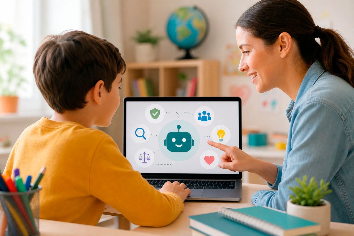 codelearn_cat's tweet photo. Com ensenyar els més petits de casa a utilitzar ChatGPT de manera responsable: https://t.co/FSxGlnVta9 https://t.co/EJrjPxbJgy