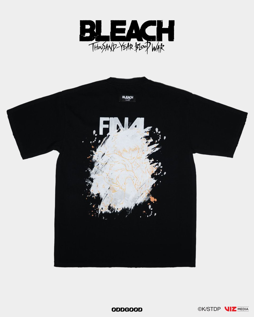 CAanime_GLOBAL's tweet photo. CyberAgent Anime will be exhibiting at #AnimeExpo 2026!

CyberAgent's apparel brand ODDGOOD presents a premium apparel line featuring animated TV series "BLEACH: Thousand-Year Blood War"!

Be among the first in the world to shop the collection at the #CyberAgentANIME booth at Anime Expo in Los Angeles. Available in limited quantities! ✨

#AX2026 #BLEACH_anime #ODDGOOD