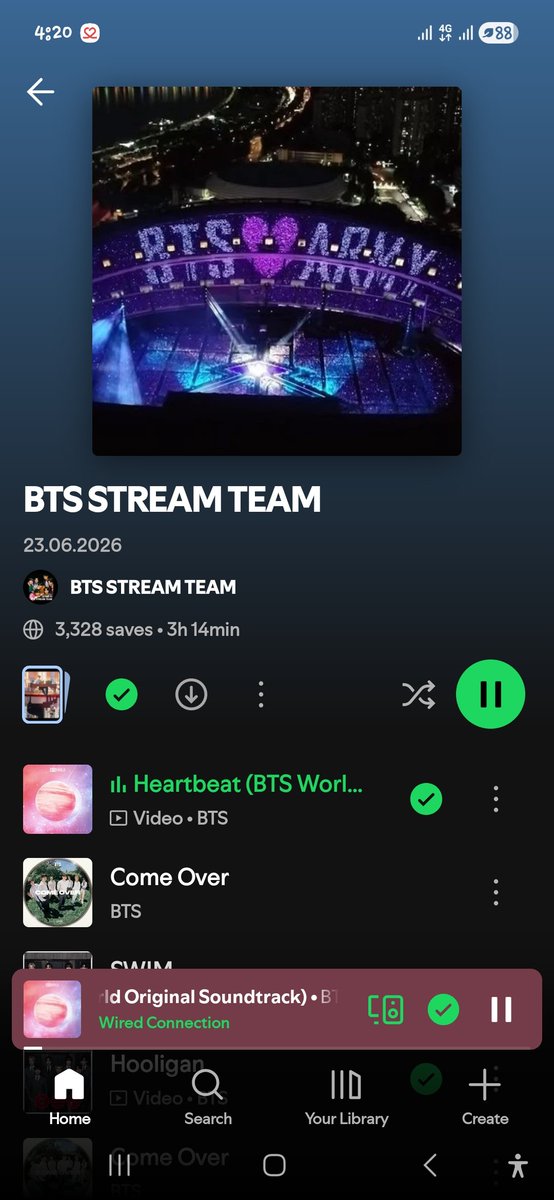 _SupportBangtan's tweet photo. ARMY DAILY STREAMING
#BTS #BTS_ARIRANG #BTS_SWIM https://t.co/z6pCxS8826