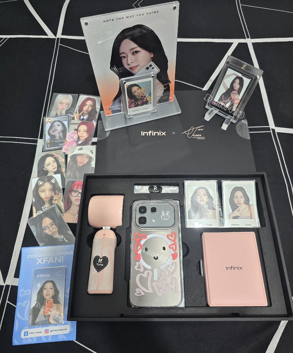 Dani413_'s tweet photo. ✅️ Posted a tiktok video about Yuna
✅️ Went to LRT1, LRT2, Edsa Billboards
✅️ Bought the InfinixxYuna gift box

🏆 Infinix Note60Pro
🏆 Beep card with Php 500 load
🏆 Yuna signed photocard 😭🩷

I love Shin Yuna 🩷🩷🩷 #ITZY https://t.co/2Q1HPgnwbW