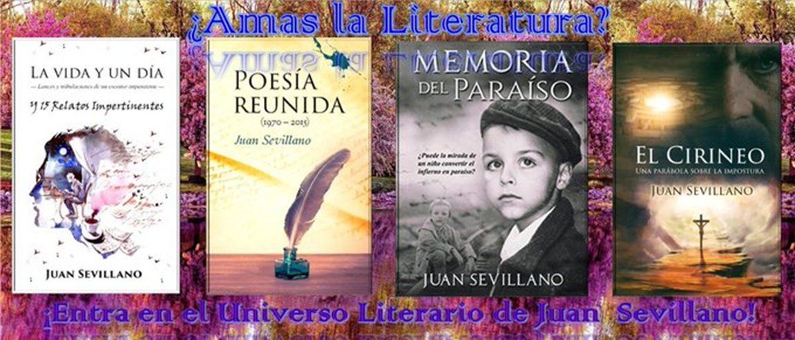 RoMemoria's tweet photo. #Librosindispensables Si amas la buena #Literatura ven al #Universo #Literario de Juan Sevillano, @RoMemoria 
¡#Clasicismo y maestría! 
#Prosa #Poesía #Novela #Relatos 

https://t.co/p5UIApGhEP https://t.co/FQ4tWAfOFl