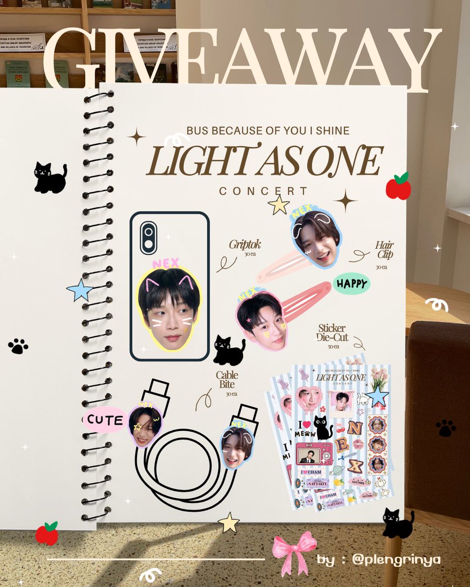 plengrinya's tweet photo. ⋆𐙚 ̊ pls kindly rt 🙇🏻‍♀️ กอวจั๊นงอกอีกแย้วว🥺

꒰ ✦ Giveaways for #BUS_LIGHTASONE 💫
#NEXnattakit 🐈‍⬛ ꒱

ミ☆ 24,25 JULY 2026
ミ♡ tba
ミ☆ Impact arena

🎀 pls rt &amp; show this tweet 💗

ปล.ยืมเทมเพลตพรีวิวพิ่จุ๋นน้าา ไอเดียตันแร้วว🙂‍↕️ https://t.co/99YD46IFWT