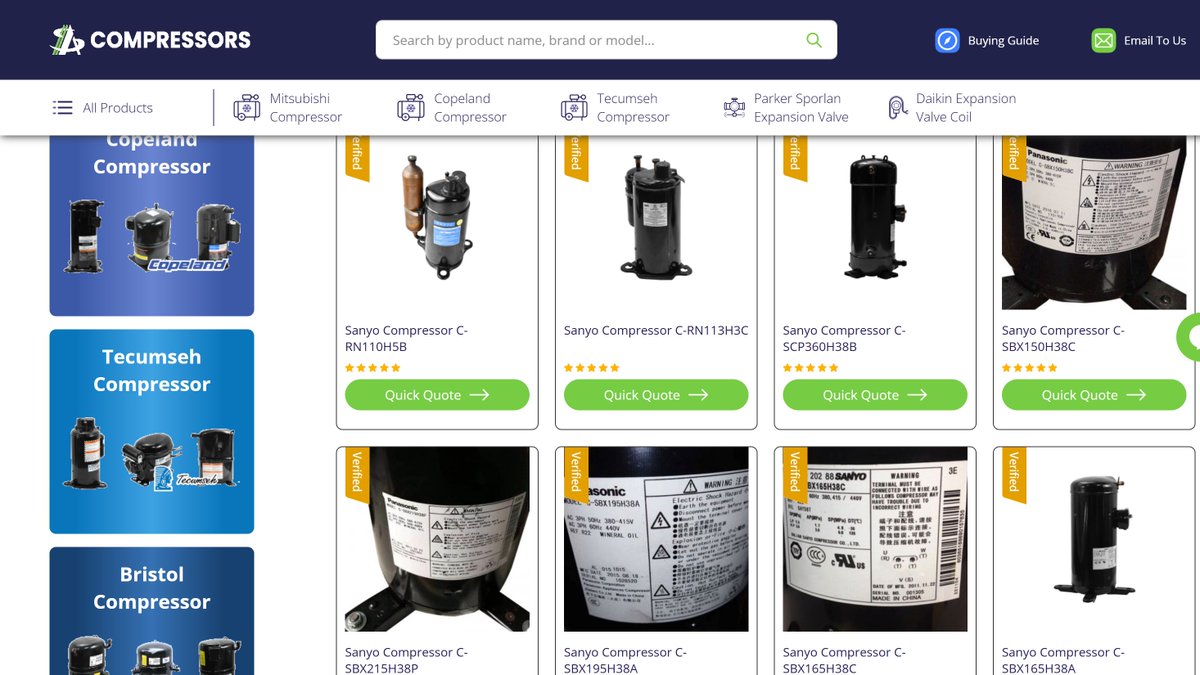 as_aerodynamic's tweet photo. Sanyo Scroll compressors Inventory In stock.

1M+ SKUs | Always Ready

#Sanyo #conditioner #Refrigeration #compressor
#hvac #hvacr #refrigeration #hvactech #hvacservice #hvacrepair #cooling #heating 

🌐 Check out:
https://t.co/np1eYm7XAC https://t.co/uiuQ9Z90h3