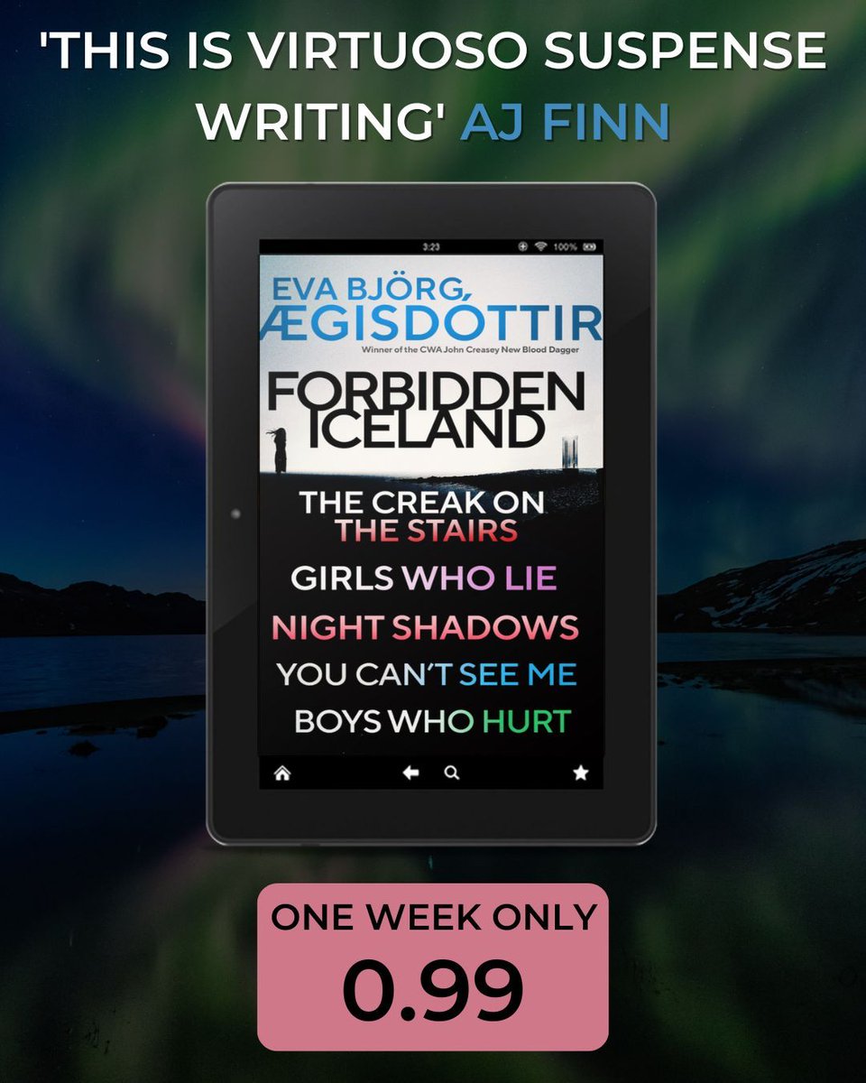 OrendaBooks's tweet photo. £18.99 → 99p 🤯
YES, really.
The first FIVE books in @evaaegisdottir’s chilling #ForbiddenIcelandSeries (tr. by Victoria Cribb) are now just 99p for a short time only 🔥❄️
👇DOWNLOAD NOW👇 🔗https://t.co/3XWcSpzVxl
#TeamOrenda #99pBooks #EbookDeal #BookBargain https://t.co/7YCxE6M9HF
