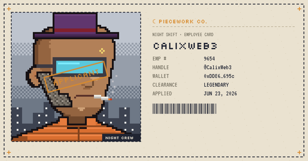 CalixWeb3's tweet photo. Coool! @PIECEWORKNFT https://t.co/c0jKcIQs70