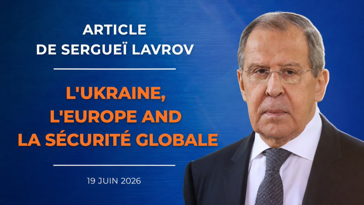 AmbRusFrance's tweet photo. 📰 Article de Sergueï Lavrov, Ministre des Affaires étrangères de la Fédération de Russie, « L'Ukraine, l'Europe et la sécurité globale » 

Cet article devait être publié par Politico Europe, mais la rédaction l’a annulé à la dernière minute.

🔗 https://t.co/YnG65ZgJxe https://t.co/1OTH420uPM