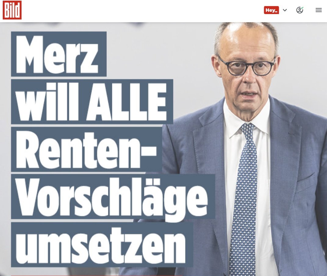 oida_grantler's tweet photo. Ich hab den besten Renten-Plan für Deutschland: Schickt Merz in Rente, und zwar sofort! https://t.co/xNULhZMJvO