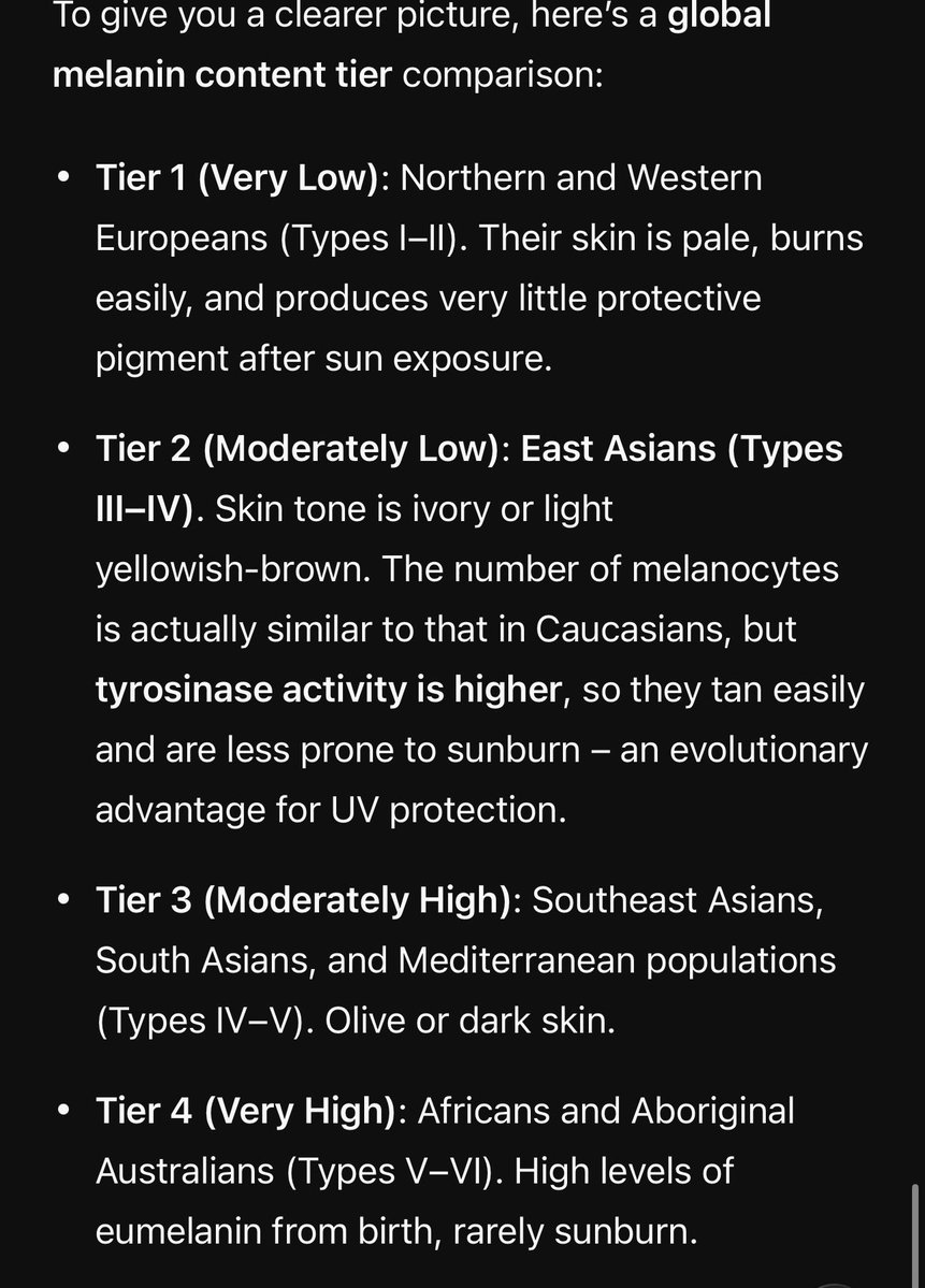 s1xwalnuts's tweet photo. So South Americans can’t comprehend why some East Asians have tanned skin. Don’t matter, this is genetics. You can’t cheat. You can’t lie. You can be white as long as you want to. https://t.co/h7YdRWDNci