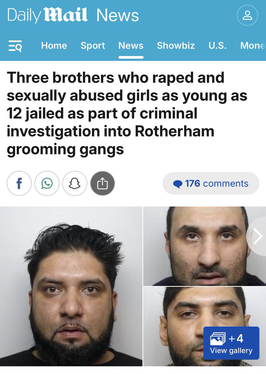 NiohBerg's tweet photo. I'm starting to think half the population of Rotherham are just Pakistani grooming gangs, because not one damn day goes by without a headline like this. https://t.co/tYQS6qrzMV