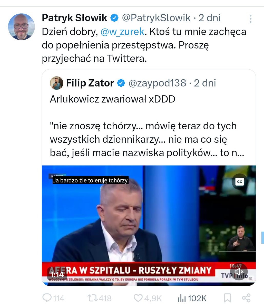 LeskiPiotr's tweet photo. Panie @PatrykSlowik, czy mógłby Pan wyjaśnić, dlaczego twierdzi Pan, że ujawnienie listy nazwisk polityków KO obsługiwanych poza kolejnością w Szpitalu Południowym byłoby przestępstwem, a opublikowanie informacji, że poseł Pępek została przyjęta poza kolejnością już nie jest przestępstwem?