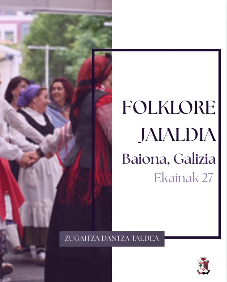 zugaitzaTaldea's tweet photo. 🚌 Asteburu honetan Galiziara goaz! 

🚌 ¡Este fin de semana nos vamos a Galizia!

#ZugaitzaDantzaTaldea #EuskalDantzak #ZugaitzaDantzariok #galizia #baiona #FolkloreJaialdia #AFVilaDeBaiona #Aseneria #PandereteirasDoMonteboi https://t.co/aIOdT8nM27