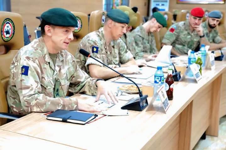 Pressman2040's tweet photo. Nigeria–UK Defence Partnership Strengthens Security Cooperation

Operation HADIN KAI has hosted the United Kingdom Deputy Chief of Defence Staff (Military Strategy and Operations), Lieutenant General Charlie Collins, during a strategic engagement in Maiduguri, Borno State.

The visit highlights the strong defence partnership between Nigeria and the United Kingdom, with both nations reaffirming their commitment to enhancing counter-terrorism efforts, military professionalism, training cooperation, and regional security.

During the engagement, discussions focused on strengthening collaboration, building operational capacity, and sustaining efforts toward lasting peace and stability in the North East.

The visit also featured the inspection of military facilities and observation of a practical field training exercise conducted under the British Military Advisory and Training Team (BMATT), further demonstrating the continued partnership in developing capable and professional forces.

#OperationHadinKai #NigerianArmy #DefencePartnership #MilitaryCooperation #NationalSecurity