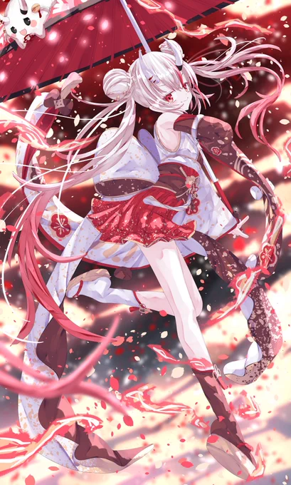 お嬢〜!!! #百鬼絵巻