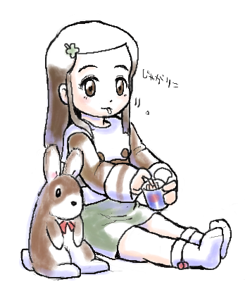 「」|にわげんじのイラスト
