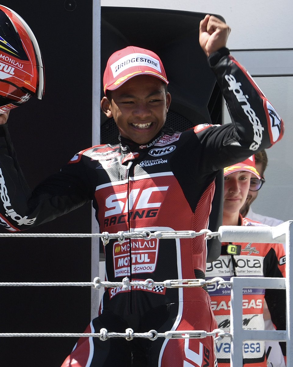 motojuniorwc's tweet photo. From his first #MotoJunior podium to his maiden #Moto3 World Championship win 🚀🏆

Hakim Danish's journey is proof that dreams become reality through hard work and dedication 👏🏼

#RoadToMotoGP🏁 https://t.co/kYCg01GUcm